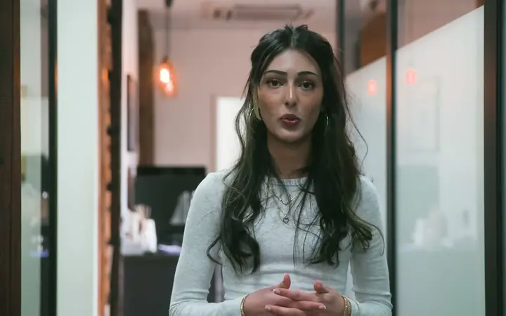 A United Legal lawyer at her desk, from our serious injury video