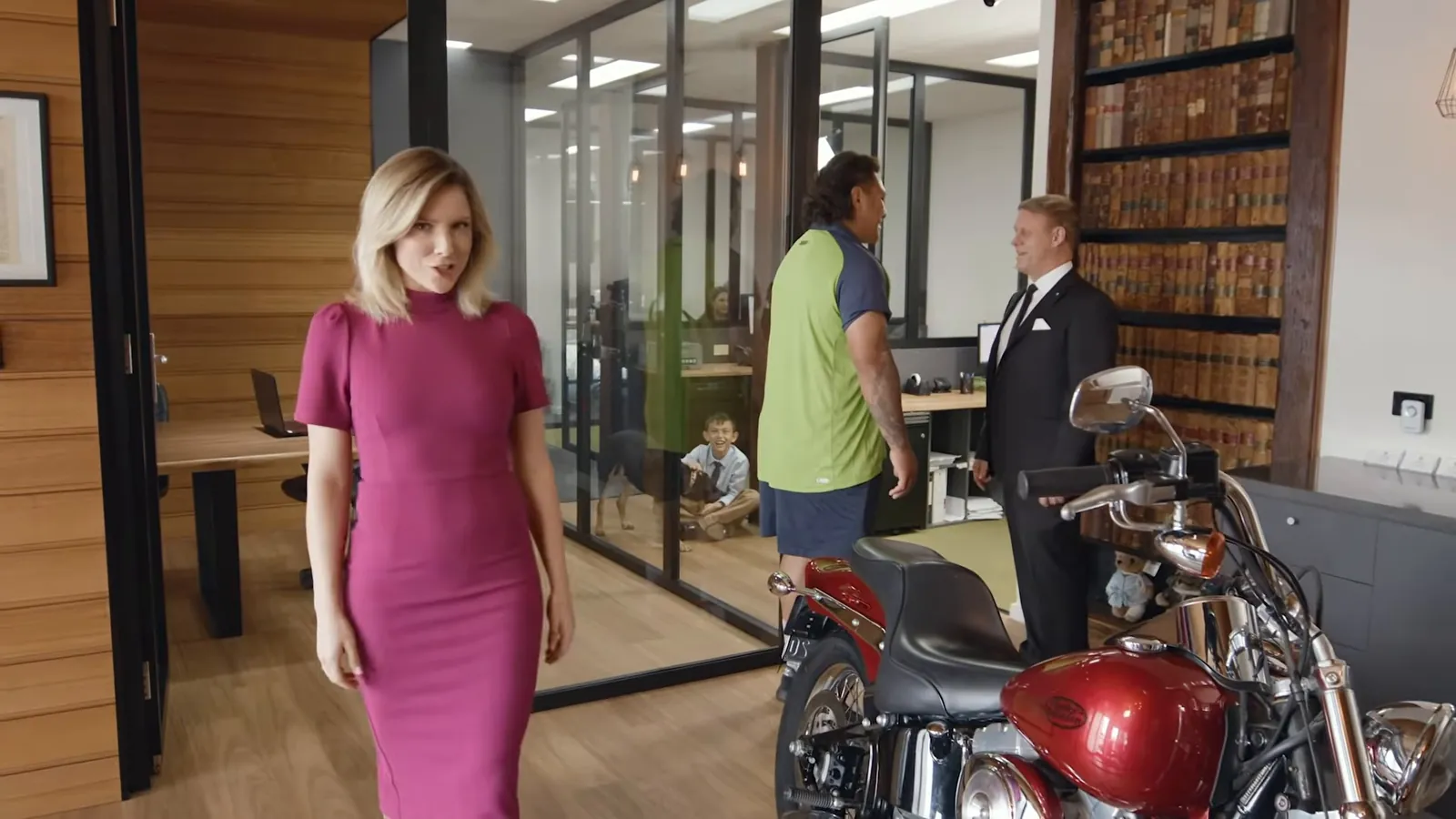 United Legal office in Canberra with a motorbike, for road accident claims
