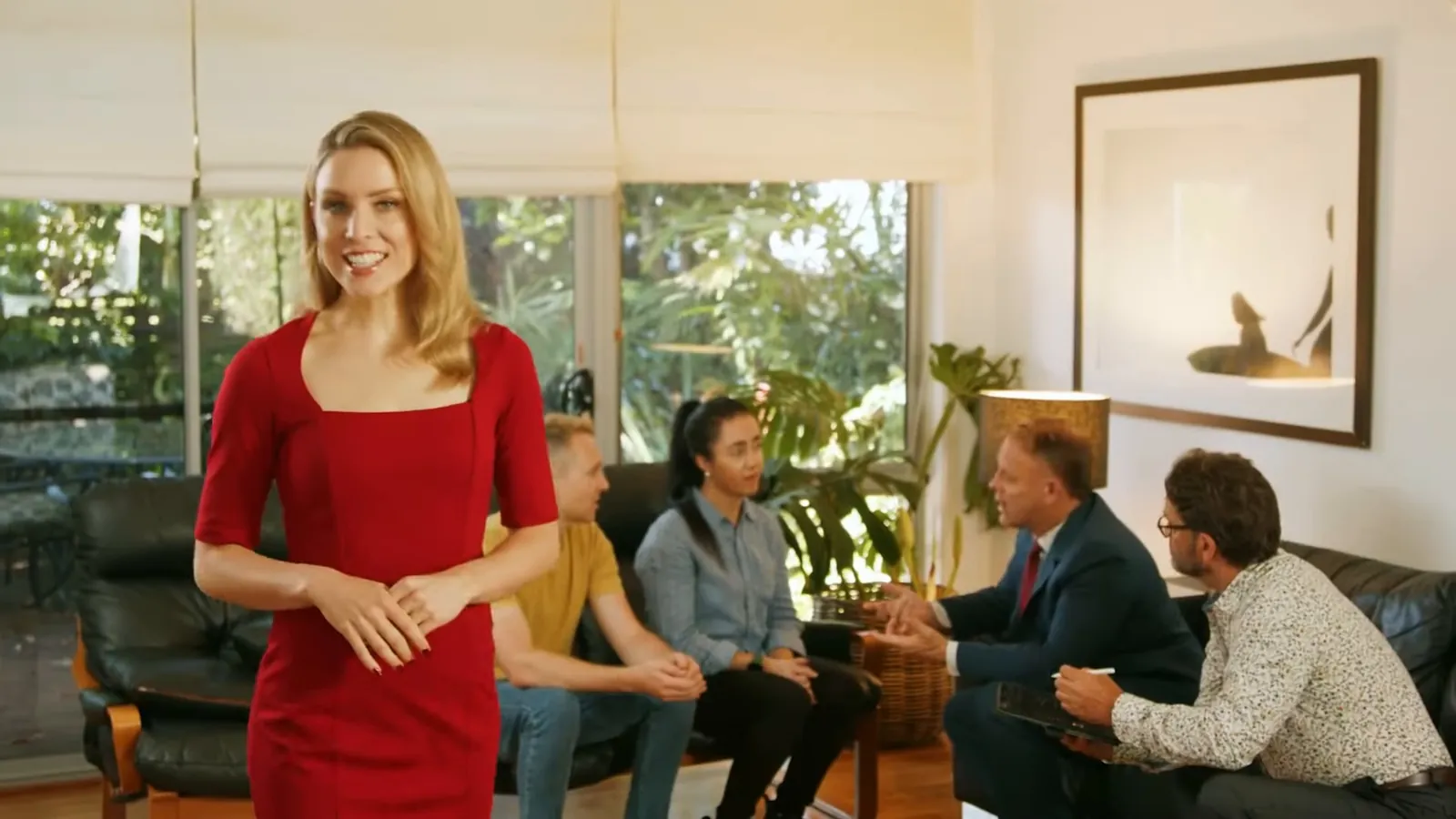 Lawyers meeting clients in a lounge, personal injury lawyers NSW