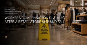Workers compensation claim ACT after a retail store slip and fall accident