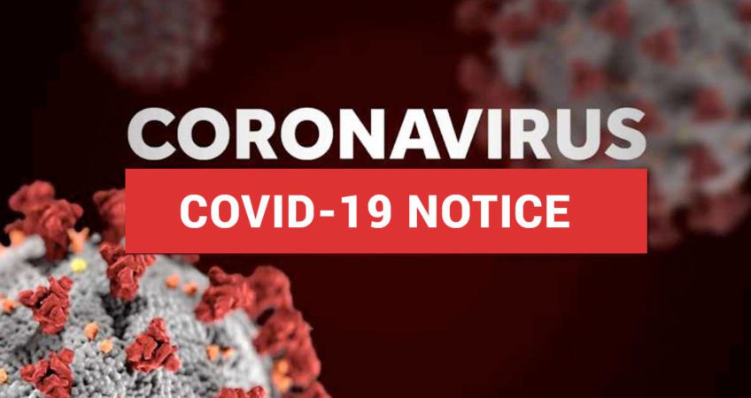 Coronavirus COVID-19 Notice