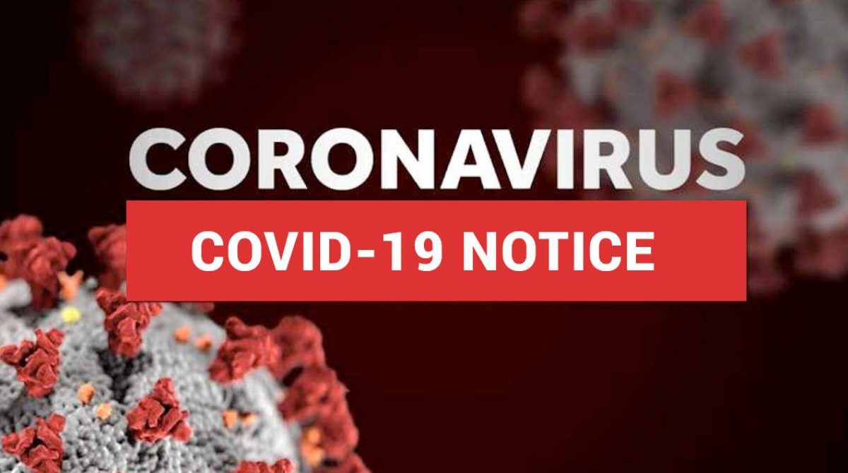 Coronavirus COVID-19 Notice
